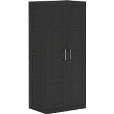 Wardrobes on sale Homcom Double Door with Hanging Rail Wardrobe