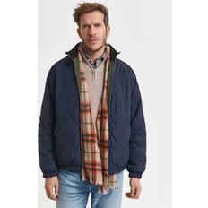 Blue - Leather Jackets Gant Men's Reversible Stand Up Collar Jacket - Blue