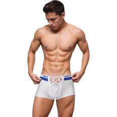 Lace Men's Underwear Envy Sporty Lace Up Trunk - White