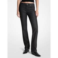Sequins Jeans Michael Kors Studded Stretch Denim Cigarette Jeans - Black