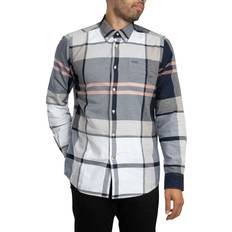 Barbour Shirts Barbour Dunoon Tailored Cotton Regular Fit Check Shirt - White