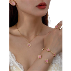 Shein 6 Pieces Clover Leaf Earrings