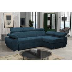 Gonipol Boston Mini Premium Blue Sofa 255cm 4 Seater