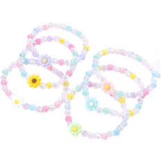 Shein 6pcs/Set Floral Beaded Bracelets For Kids