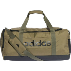 adidas Essentials Linear Duffel Bag - Olive Strata/Black