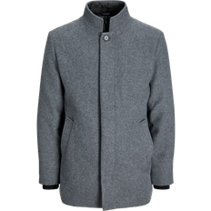 Jack & Jones Polyamid Overtøj Jack & Jones Coat - Gray/Dark Gray Melange