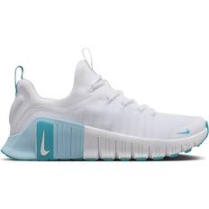 Dam Träningsskor på rea Nike Free Metcon 6 Trainers - White/Glacier Blue/Dusty Cactus