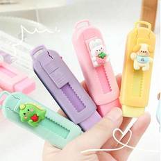 Multicoloured Correction Tape & Fluid Shein Cute Replaceable Cartoon Cat Paw Erasers