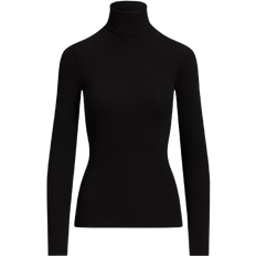 Ralph Lauren Stretch Rib Knit Roll Neck - Black