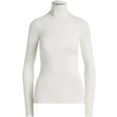 Ralph Lauren Stretch Rib Knit Roll Neck - White