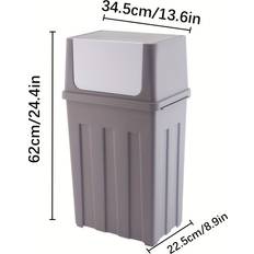 Cleaning Equipment & Cleaning Agents Temu Polypropylene Rectangular Trash Can 30l