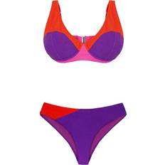 Bikinisæt Multifarvet Bikini Til Kurvede Kvinder