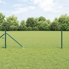 Grøn Trådhegn vidaXL Hegn med Stolper Grøn 0.6 x 50 m PVC Belagte Stål