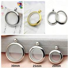 Jewellery Shein 18k Titanium Steel Photo Locket Necklace Pendant