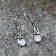 Jewellery Shein 925 Sterling Silver Celtic Knot Moonstone Pendant Earrings - Holiday