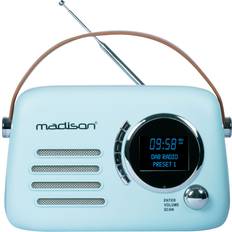 Madison Madison Retro Radio med Bluetooth FM och DAB Ljusblå
