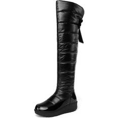 High Boots Temu New Over-the-knee High-heeled Snow Boots - Warm