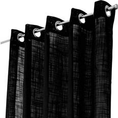 Svarta Gardiner & Tillbehör Arvidssons Textil Northern Lights Black 140x240cm
