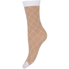 Hype The Detail Socks logo 25 Denier NUDE/WHITE 37-41