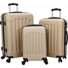 VidaXL Resväskor vidaXL Resväska Set 3 Pcs Champagne 50 x 31 x 78 cm