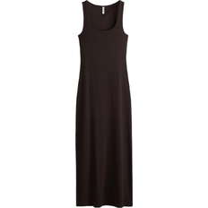 H&M Sleeveless Maxi Dress - Dark Brown