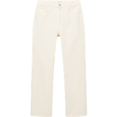 Mango Matilda Naturvita Jeans Med Raka Ben - Vit/A