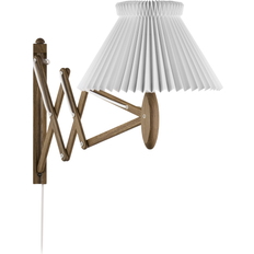 Le Klint Sax 224-1 with Standard Shade Smoked Oak/White Wall light