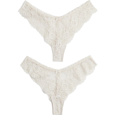 H&M Lace Brazilian Briefs 2-pack - Pale Beige