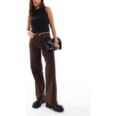 Only High Waist Wide Leg Fit Jeans - Brown