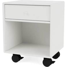Montana Furniture Dream Castors White/Black Bedside Table 30x35.4cm