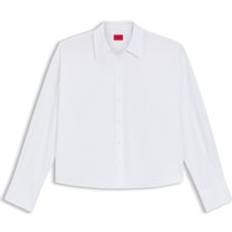 Dam Blusar HUGO Blus Elma - Vit