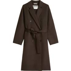 Marc O'Polo Ytterkläder Marc O'Polo Övergångskappa Wool Coat Double Face - Dark Coffee