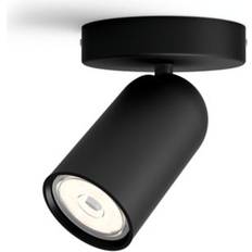 Vägg Spotlights Philips myLiving Pongee Black Spotlight