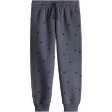H&M Brushed Inside Joggers - Dark Grey/Hearts (1237254026)