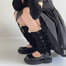 White - Women Arm & Leg Warmers Furtalk Women Goth Lolita Leg Warmer Socks - White