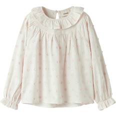 Lange ærmer Skjorter Name It Lil Atelier Pastel Parchment Loose Shirt - Pastelpink