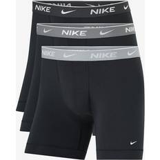 Herre Underbukser Nike Underwear Everyday Cotton Boxershorts - Sort/Grå