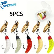 Fiskeutrustning Temu 5pcs Fly Fishing Bionic Insect Lures