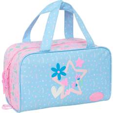Toiletry Bags & Cosmetic Bags BlackFit8 Travel Vanity Case Smile - Pink Light Blue