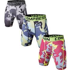 3 Pack Sport Compression Yoga Shorts