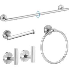 Brushed Nickel 5-Piece Bathroom Hardware Set