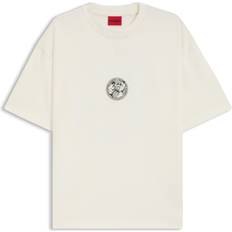 Natur T-shirts HUGO Dwresto T-shirt - Svart/Vit
