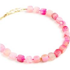 Collier Pink Lake Doré