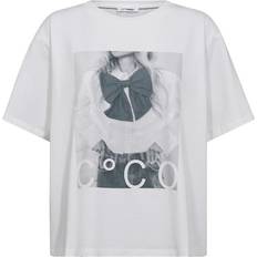 Grafisk Tee Med Bågdetalj T-shirt - Vit