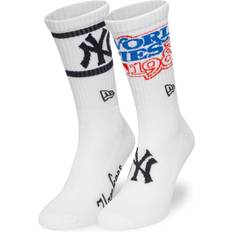 Baseball Socks New Era York Yankees Socks Crew Blanc 43 46