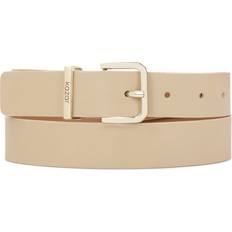 Dame - Naturfarvet Bælter Kazar Uld Bælte Metal Med Logo Beige