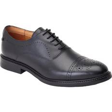 Ortholite Oxford Base London Mens Corbin Leather Oxford Shoes - Svart