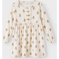 Kleider Name It Lil Atelier Kleid Rib Pastel Pergament Met Clowns - Rosa