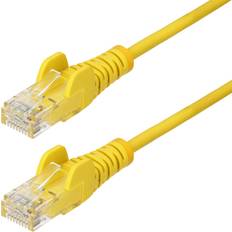 StarTech 15m Yellow Slim CAT6 Ethernet Cable Snagless 28AWG