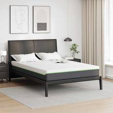vidaXL Madras Hvid Grå 140 x 190 cm Skum Boxmadras